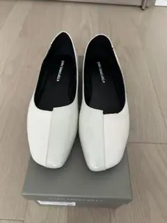 yuko imanishi+ ユウコイマニシ　ホワイトフラットシューズ35 新品