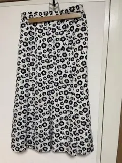 VINVERT フラワープリント ロングスカート