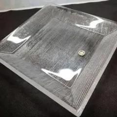 ガラス製正方形プレート 約25cm