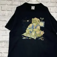 USA製90sヴィンテージTシャツ！シングルステッチ　ブラック半袖古着XL729