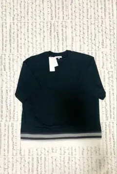 Global Work サラサラ快適ドライTシャツ切り替え　半袖　グリーン　S