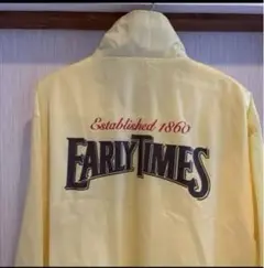 EARLY TIMES イエロー ナイロンジャケット