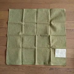 刺し子布 オリーブグリーン 十字模様 約30cm