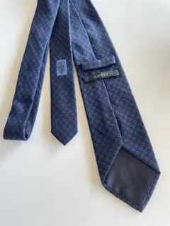 GUCCIネクタイ　GG柄　ネイビー