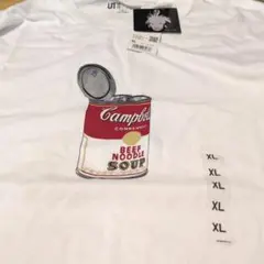 キャンベルスープ缶BEEF NOODLEデザイン Tシャツ XL新品タグ付き
