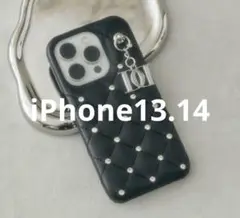 Darich キルティングビジューDDチャームiPhoneケース 13.14