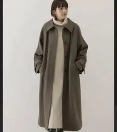 【美品】F by ROSSO メルトンオーバーステンカラーコート