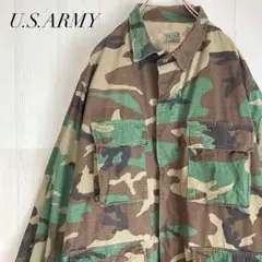 US ARMY 米軍 実物 ミリタリージャケット 迷彩 ウッドランドカモ 古着