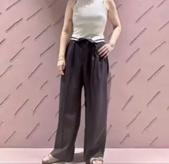 UNITED ARROWS 6ROKU リボンマーベルトパンツ 蛯原友里