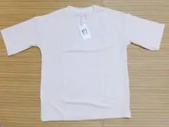 匿名配送♥Tシャツ 無地 カジュアル トップス 新品 杏色 Mサイズ