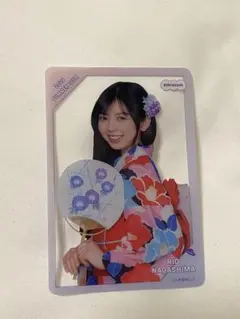 長嶋凛桜　乃木坂46 購入特典　C賞　個別クリアカード　8月ver