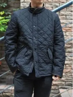 Barbour ネイビー キルティングジャケット Mサイズ