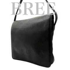 【美品】 BREE ブリー ショルダーバッグ オールレザー ブラック 55