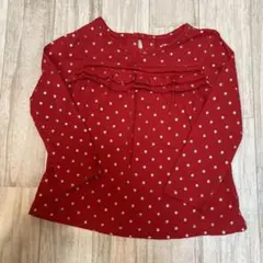 carter's カーターズ　赤 星柄 フリル付き 2t