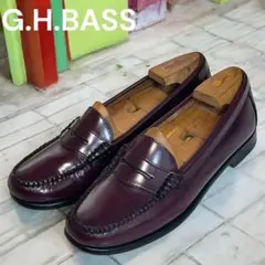 G.H.BASS WAYFARERコインローファー　バーガンディ　6 1/2