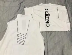 adizero ホワイトゴルフウェア メッシュインナーセット 〔Size:XO]