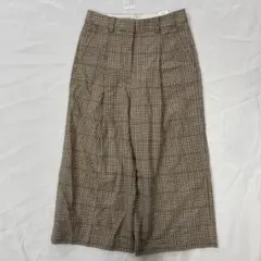 $ MICHAEL MICHAEL KORSチェック柄 ブラウン系 ワイドパンツ