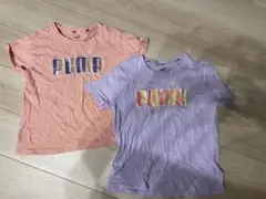 PUMA Tシャツ 150サイズ オレンジ 紫 、はピンク2枚セット
