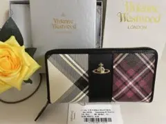 【新品】Vivienne Westwood 長財布 ブラックパープル