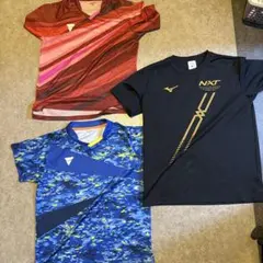 卓球ユニホーム2枚と練習着1枚