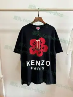 KENZO フラワープリント Tシャツ ブラック