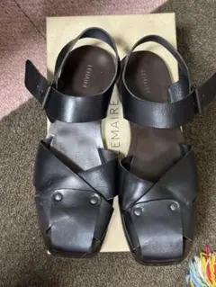 Lemaire ブラックサンダル スタッズ付き　ルメール　グルカ Lemaire ブラックサンダル スタッズ付き ルメール グルカ
