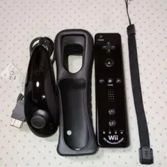 wiiリモコンプラス　黒　フルセット