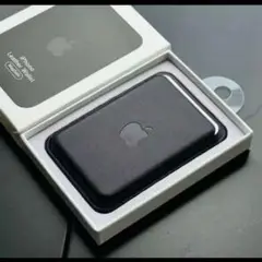 iPhone 純正互換レザーウォレット 黒 MagSafe対応（箱なし）
