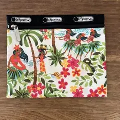 LeSportsac ハワイアンプリント ポーチ