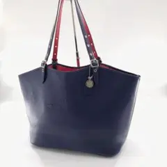 COACH コーチ 紫 トートバッグ バック 大容量 a4 収納