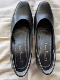 Romeo Valentino フォーマルブラックパンプス 23.0 EEE
