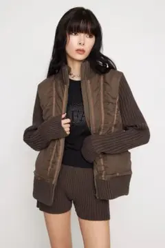 LAGUAGEM KNIT DOCKING ブルゾン