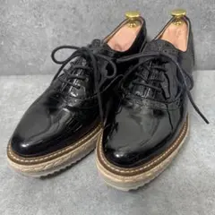美品⭐︎EVOL 厚底 ローファー エスパドリーユ ウェッジソール エナメル