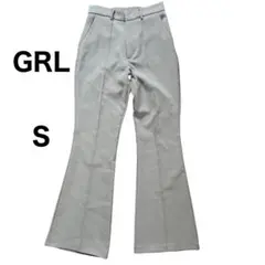 GRL フレアパンツ Sサイズ ライトグリーン