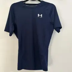 Under Armour HeatGear ネイビー 半袖アンダーシャツ　LG
