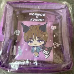 新品ドンキホーテセブンティーンseventeenスクエアポーチWONWOOウォヌ