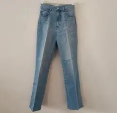 センタープレスハイウエストデニムXXS
