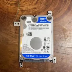【HDD】WesternDigital 500GB /回数1793/時間1973