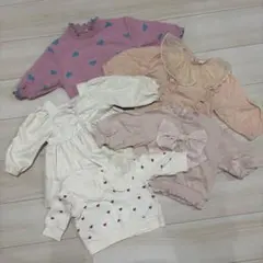 まとめ売り　女の子服　5点セット　80〜90 cottoli 記名なし