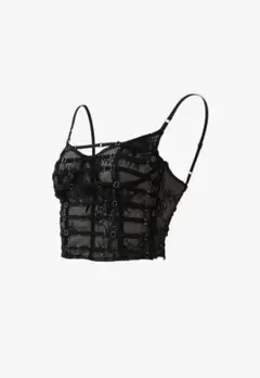 S flower taped camisole Theredthread