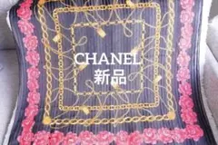 新品 CHANEL 大判スカーフ シースルー ストライプ