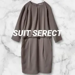Ld728＊スーツセレクト ワンピース 七分袖 フォーマルワンピース S〜M