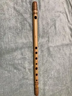 蘭照（蘭情）萌葱色・総巻　唄用・六本調子　B♭管　美品 篠笛 蘭照/蘭情 囃子用(古典) 天地籐巻 六本調子 | 尺八・篠笛