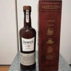 Dewar's 18年 ダブルエイジド スコッチウイスキー空き瓶
