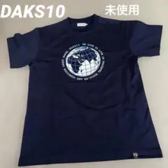 DAKS10 ネイビー 地球儀デザイン Tシャツ L