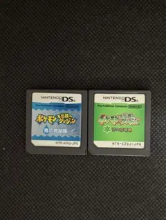 【美品】ポケモン不思議のダンジョン 空の探検隊、青の救助隊　2本セット
