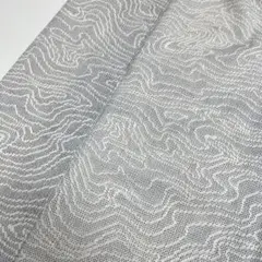 単衣 本塩沢 木目の上品な絣 正絹 着付け i-3308