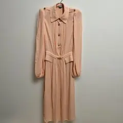 【美品】ElisabettaFranchi ピンク ロングワンピース Mサイズ
