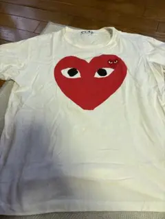 ハートプリント Tシャツ XL ホワイト