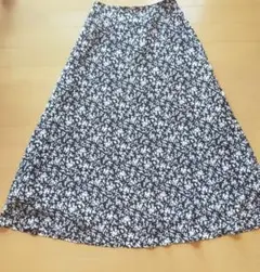 UNITED ARROWS　フラワープリント　ロングスカート　36